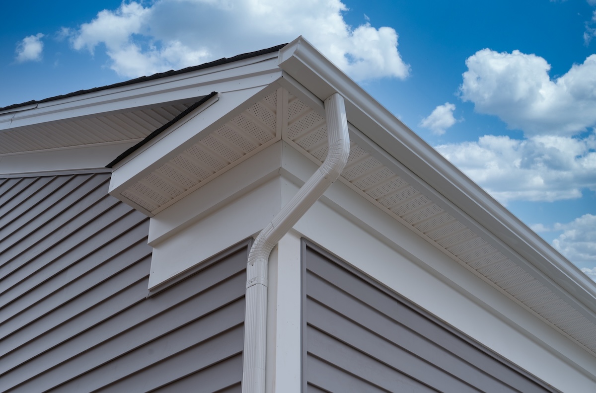 gutter on fascia