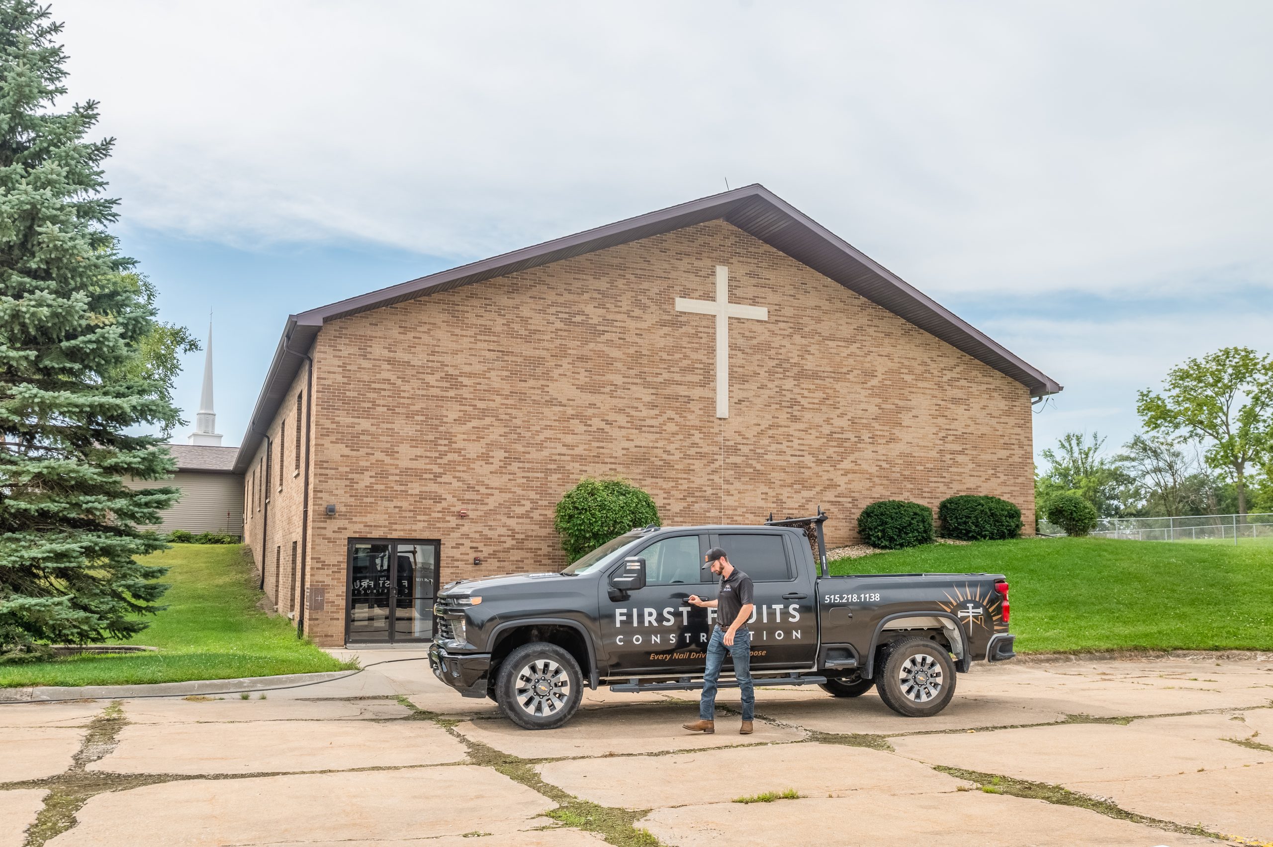 new roof on church