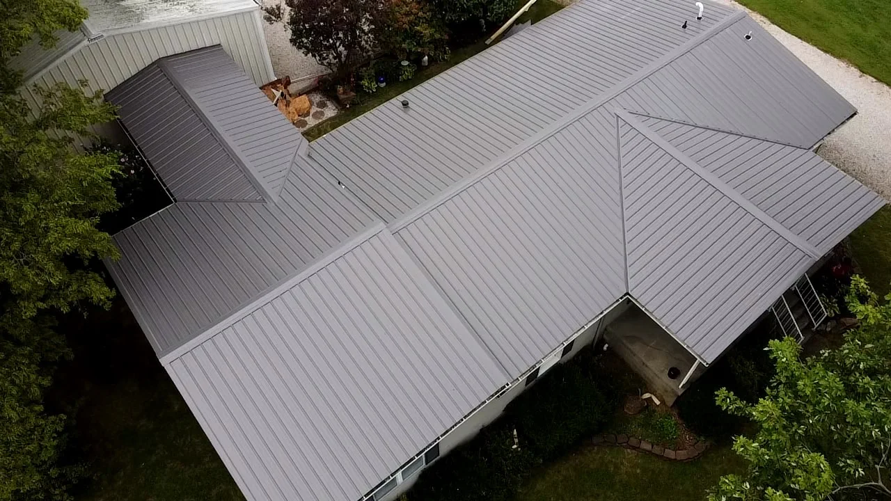 metal roof installation
